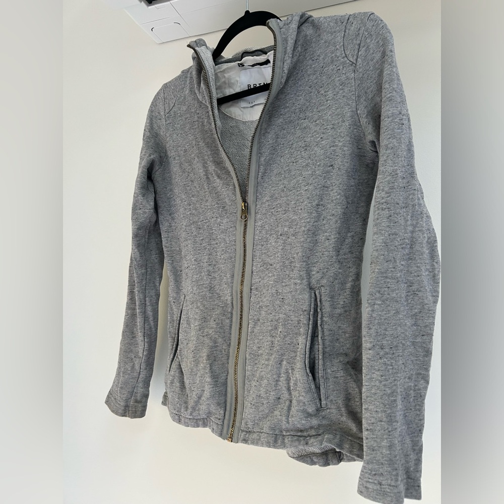 Burton grey zip hoodie size small